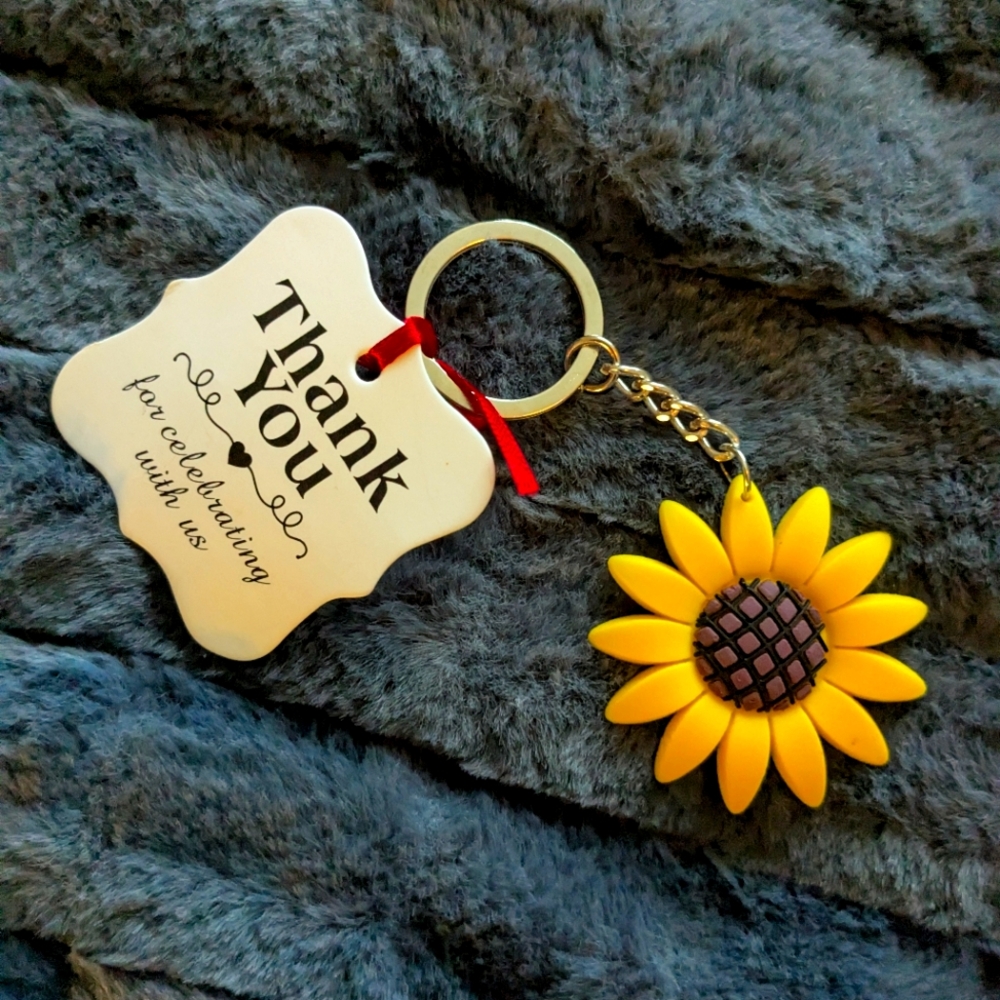 Sunflower Keychain